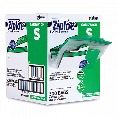 Resealable Sandwich Bags, 6.5