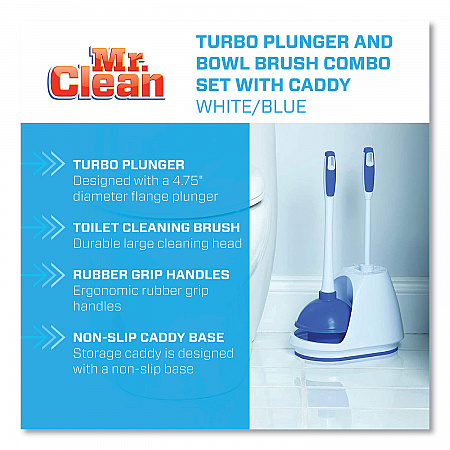 Turbo Plunger and Bowl Brush Set, 12.5