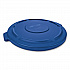 BRUTE Self-Draining Flat Top Lids, for 44-gal Round Brute Container, 24.5 dia, Blue, 4/Carton (1779636CT1)