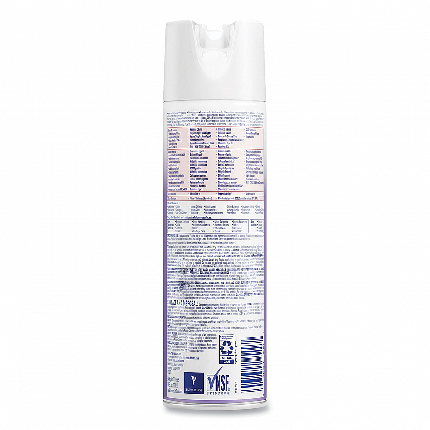 Disinfectant Spray, Lavender Scent, 19 oz Aerosol Spray, 12/Carton (89097CT)