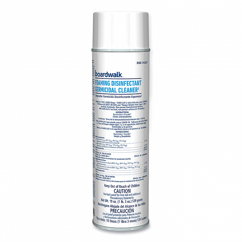 Foaming Disinfectant Germicidal Cleaner, Flowery Scent, 19 oz Aerosol Spray, 12/Carton (343ACT)