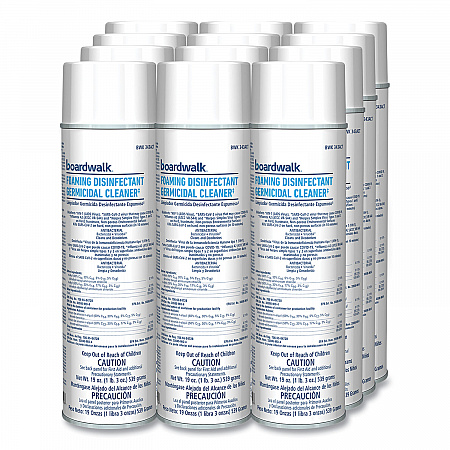 Foaming Disinfectant Germicidal Cleaner, Flowery Scent, 19 oz Aerosol Spray, 12/Carton (343ACT)
