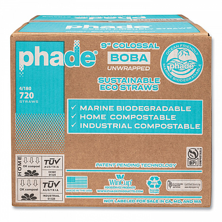 Marine Biodegradable Straws, Boba Straws, 9
