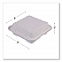 Vanguard Renewable and Compostable Sugarcane Clamshells, 3 Compartments, 8 x 8 x 3, White, 200/Carton (EPHC83NFA)