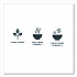 EcoSense Renewable Plant Starch Cutlery, Fork, Plastic, Cream, 50/Pack (EPS002PK)