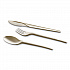 EcoSense Renewable Plant Starch Cutlery, Fork, Plastic, Cream, 50/Pack (EPS002PK)