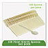 EcoSense Renewable Plant Starch Cutlery, Spoon, Plastic, Cream, 50/Pack (EPS003PK)
