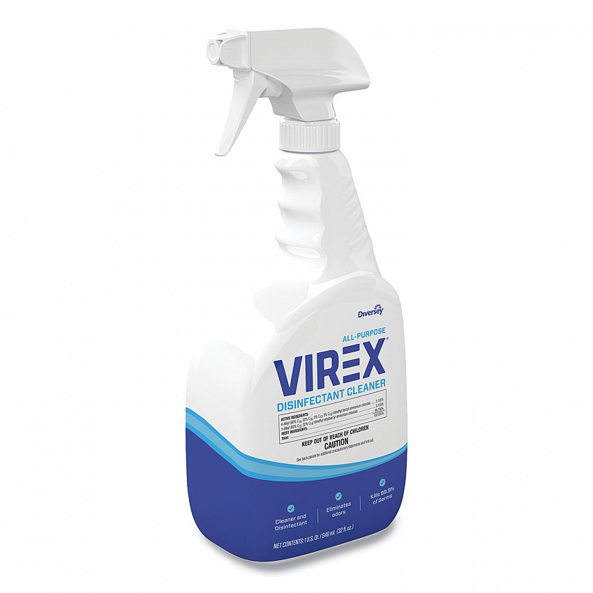 Virex All-Purpose Disinfectant Cleaner, Citrus Scent, 32 oz Spray Bottle, 8/Carton (CBD540533)