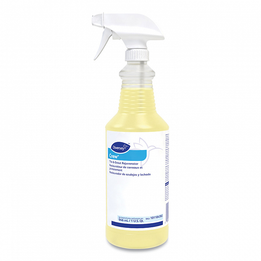 Crew Tile and Grout Rejuvenator, Chlorine Scent, 32 oz Spray Bottle, 12/Carton (101104392)