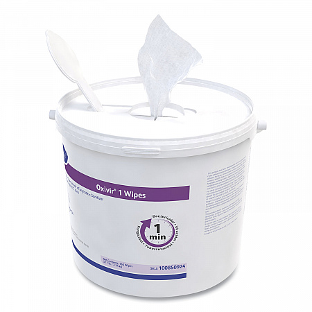 Oxivir 1 Wipes, 1-Ply, 11 x 12, 160/Canister, 4 Canisters/Carton (100850924)