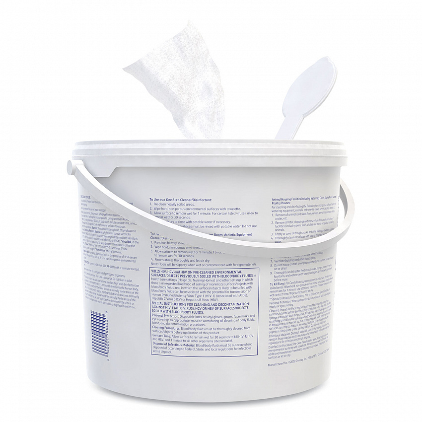 Oxivir 1 Wipes, 1-Ply, 11 x 12, 160/Canister, 4 Canisters/Carton (100850924)