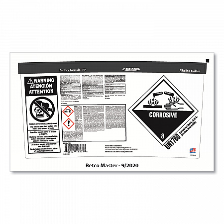 Factory Formula HP Cleaner Degreaser, 5 gal Bucket (1930500)