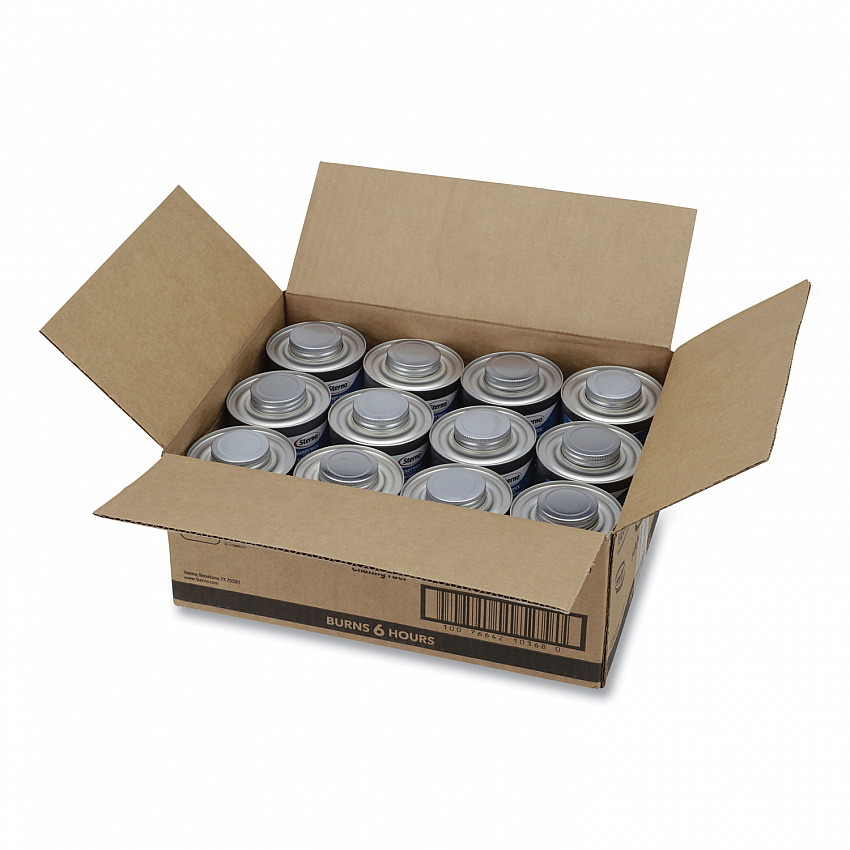 Handy Wick Chafing Fuel, Methanol, 6 Hour Burn, 7.11 oz Can, 24/Carton (10368)