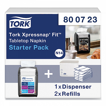 Xpressnap Fit Starter Pack, 4 x 6 x 7, Black (800723)