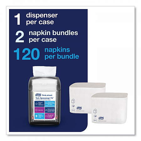 Xpressnap Fit Starter Pack, 4 x 6 x 7, Black (800723)