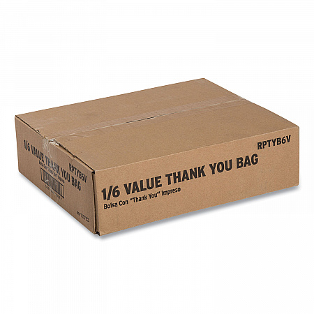 Thank You Bags, Thank You - Have a Nice Day Labeling, Cut-Out Handles, 11.5
