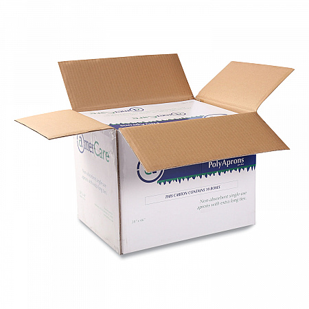 Poly Apron, 28 x 46, One Size Fits Most, White, 500/Carton (28462A)