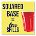 Squared Plastic Party Cups, 18 oz, Red, 240/Carton (SQ182020004)