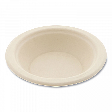 Bagasse PFAS-Free Dinnerware, Round Bowl, Sugarcane, 12 oz, Tan, 1,000/Carton (BOWL12NPFA)
