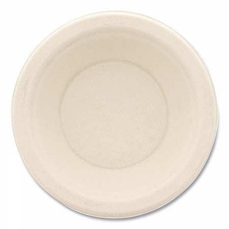 Bagasse PFAS-Free Dinnerware, Round Bowl, Sugarcane, 12 oz, Tan, 1,000/Carton (BOWL12NPFA)
