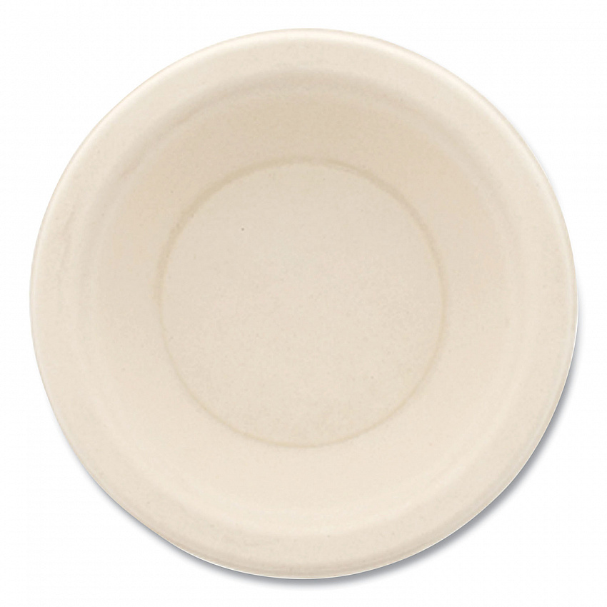 Bagasse PFAS-Free Dinnerware, Round Bowl, Sugarcane, 12 oz, Tan, 1,000/Carton (BOWL12NPFA)