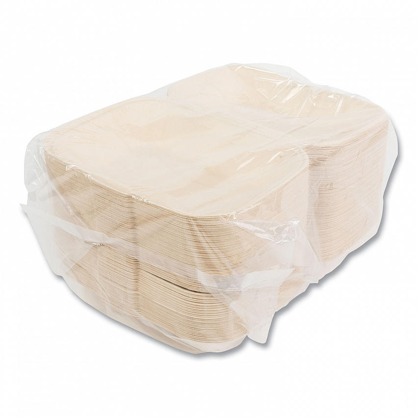 Bagasse PFAS-Free Food Containers, Hoagie/Hinged Lid, 6 x 3 x 9, Tan, Sugarcane, 250/Carton (HINGE96NPFA)