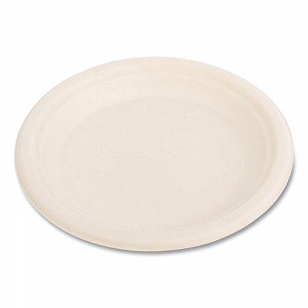 Bagasse PFAS-Free Dinnerware, Plate, Sugarcane, 6