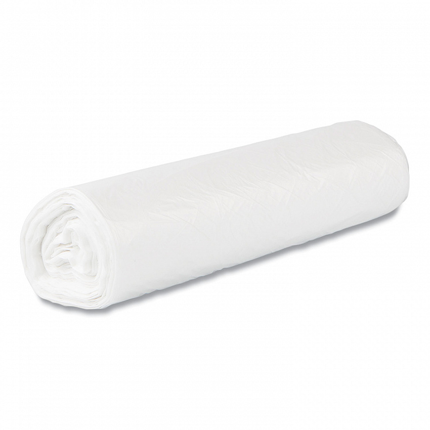 High-Density Commercial Can Liner Value Pack, 45 gal, 14 mic, 40" x 46", Natural, Interleaved Roll, 25 Bags/Roll, 10 Rolls/CT (VALH4048N16)