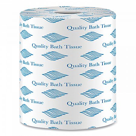 Bath Tissue, Septic Safe, 2 Ply, White, 500 Sheets/Roll, 96 Rolls/Carton (500)