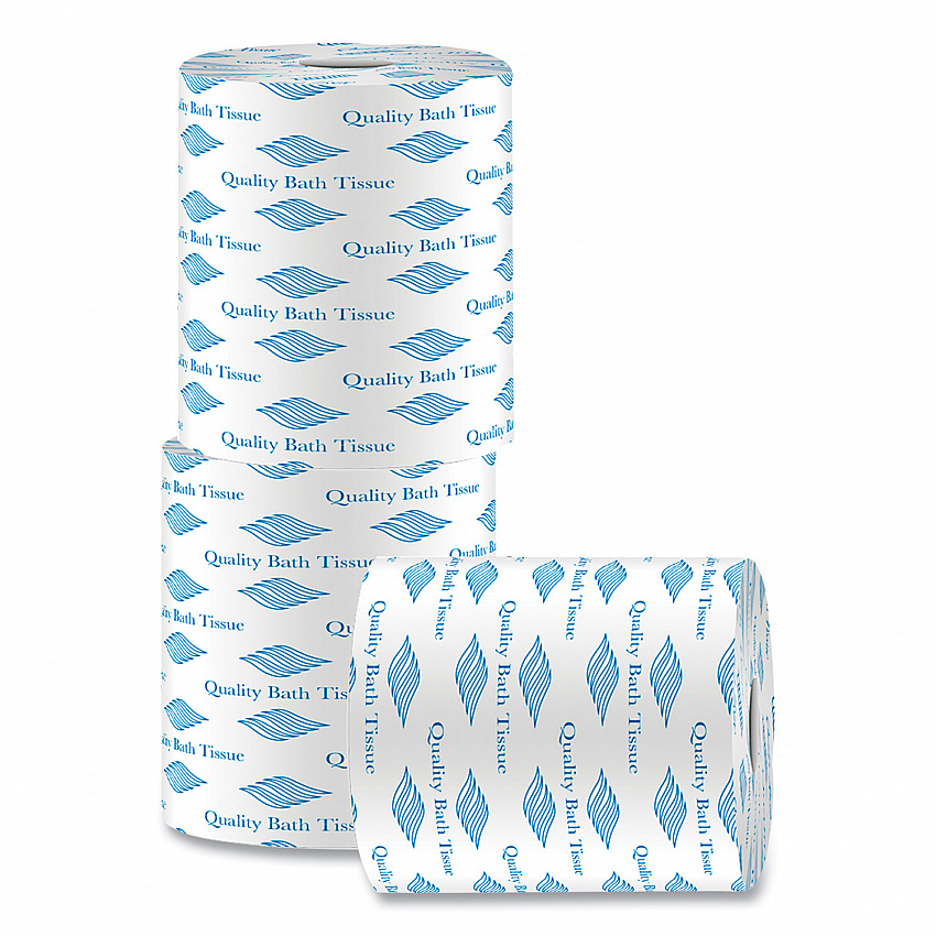 Bath Tissue, Septic Safe, 2 Ply, White, 500 Sheets/Roll, 96 Rolls/Carton (500)