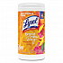 Disinfecting Wipes, 1-Ply, 7 x 7.25, Mango and Hibiscus, White, 80 Wipes/Canister, 6 Canisters/Carton (97181)