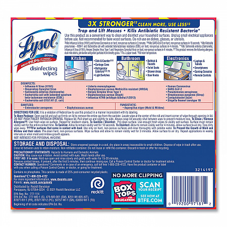 Disinfecting Wipes, 1-Ply, 7 x 7.25, Mango and Hibiscus, White, 80 Wipes/Canister (97181EA)