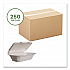 Nourish Molded Fiber Takeout Containers, Compostable, 5 x 9 x 2, White, Sugarcane, 250/Carton (WHHOAGIE)