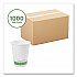 89-Series Hot Cup, 12 oz, Paper, White/Green, 1,000/Carton (LV12G)