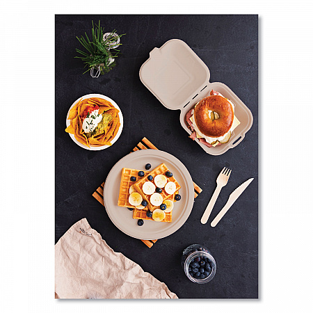 Nourish Molded Fiber Tableware, Compostable, Bowl, Sugarcane, 12 oz, White, 1,000/Carton (VWBL12NFA)