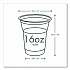96-Series Cold Cup, 16 oz, Plastic, Clear/Green, 1,000/Carton (R500YG)