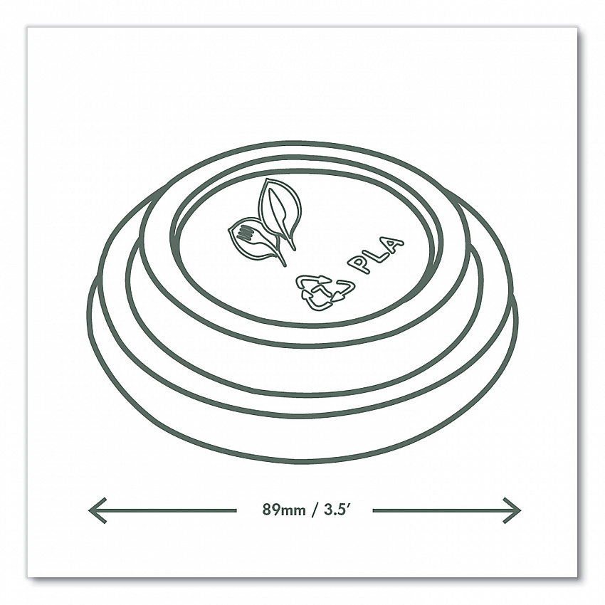 89 Series Hot Cup Lids, Fits Vegware 89-Series Hot Cups, Plastic, White, 1,000/Carton (VLID89S)
