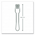 White CPLA Cutlery, General Purpose Fork, Plastic, White, 1,000/Carton (VWFK65)
