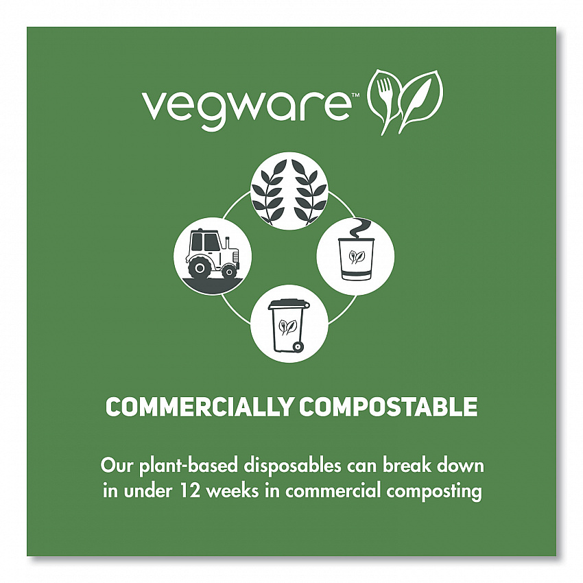 115-Series Flat Hot Lids, Compostable, For Use With 115-Series Soup Containers, White, Plastic, 500/Carton (VLID115S)