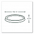 Portion Pot Lids, Fits Vegware 2 oz to 4 oz Portion Pots, Plastic, Clear, 2,000/Carton (CF736)