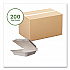 White Molded Fiber Clamshell Containers, Compostable, 9 x 9 x 3, White, Sugarcane, 200/Carton (WHBRG9HW)