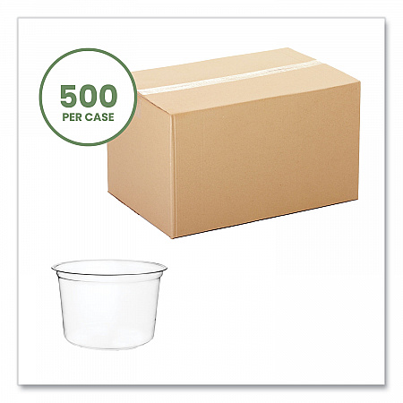 Round Deli Pots, Compostable, 16 oz, 4.6 Diameter x 3