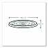 96 Series Cold Cup Lids, Fits Vegware 96-Series Cold Cups, Plastic, Clear, 1,000/Carton (C96FCH)