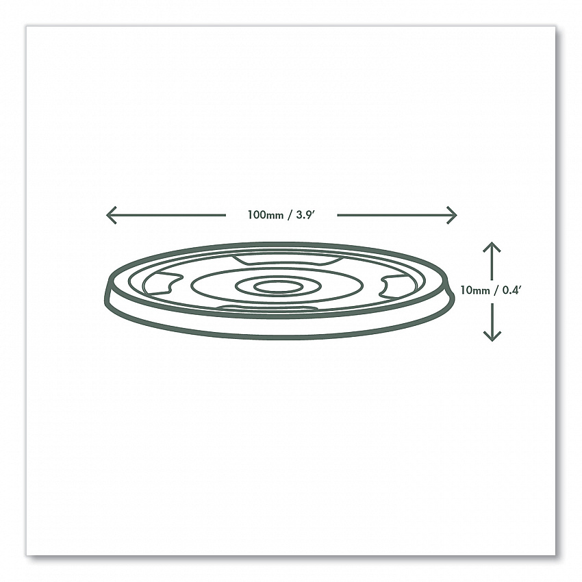96 Series Cold Cup Lids, Fits Vegware 96-Series Cold Cups, Plastic, Clear, 1,000/Carton (C96FCH)