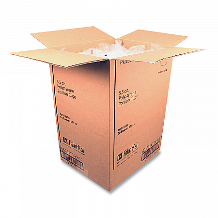 Portion Cups, 5.5 oz, Plastic, Translucent, 125/Sleeve, 20 Sleeve/Carton (PC550)