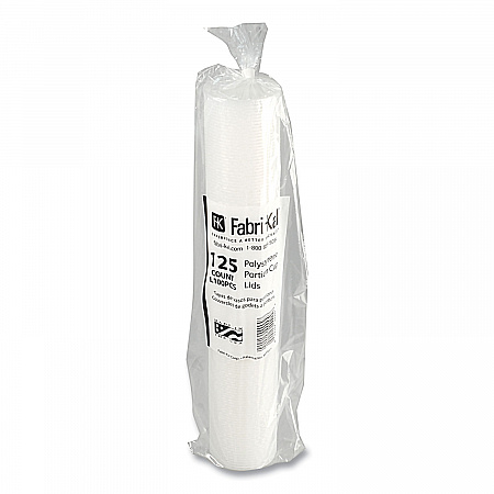 Portion Cup Lids, Fits 1 oz Squat Portion Cups, Plastic, Clear, 125/Sleeve, 20 Sleeves/Carton (L100PCS)