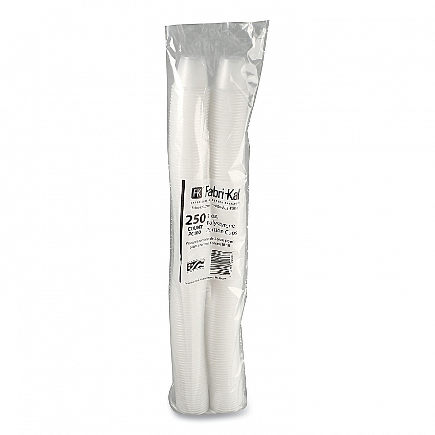 Portion Cups, 1 oz, Plastic, Translucent, 250/Sleeve, 10 Sleeves/Carton (PC100)