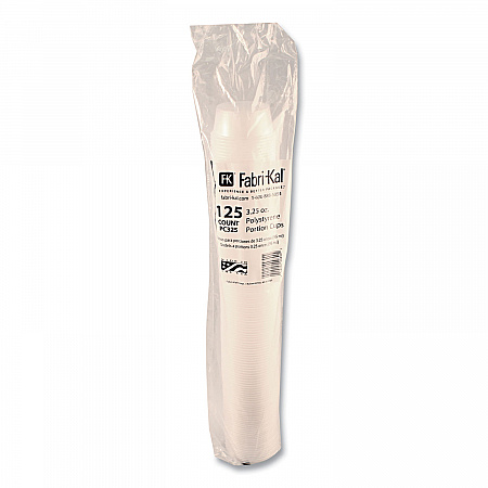 Portion Cups, 3.25 oz, Plastic, Translucent, 125/Sleeve, 20 Sleeve/Carton (PC325)