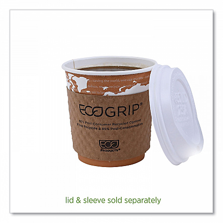 World Art Renewable and Compostable Hot Cups, 10 oz, Paper, Rust, 50/Pack, 20 Packs/Carton (EPBHC10WA)