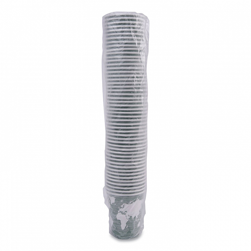 World Art Renewable and Compostable Hot Cups, 12 oz, Paper, Sage, 50/Pack (EPBHC12WAPK)